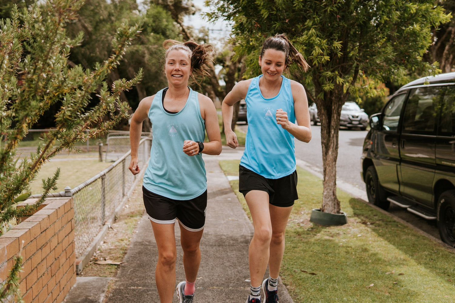 Our running singlets that are made in Australia from recycled material. They come in a range of colours that are light and highly breathable.