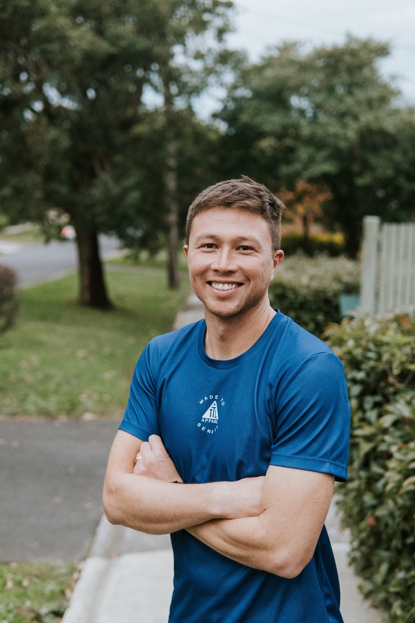 Mens training and running tee. Made for all your workouts. Made from recycled material that is highly breathable and soft.