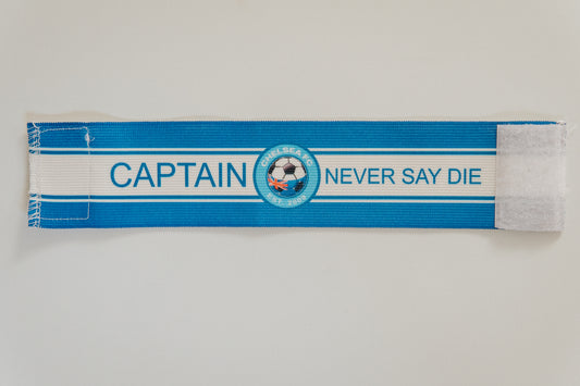 Custom made soccer captain armband. Made with your team colours.